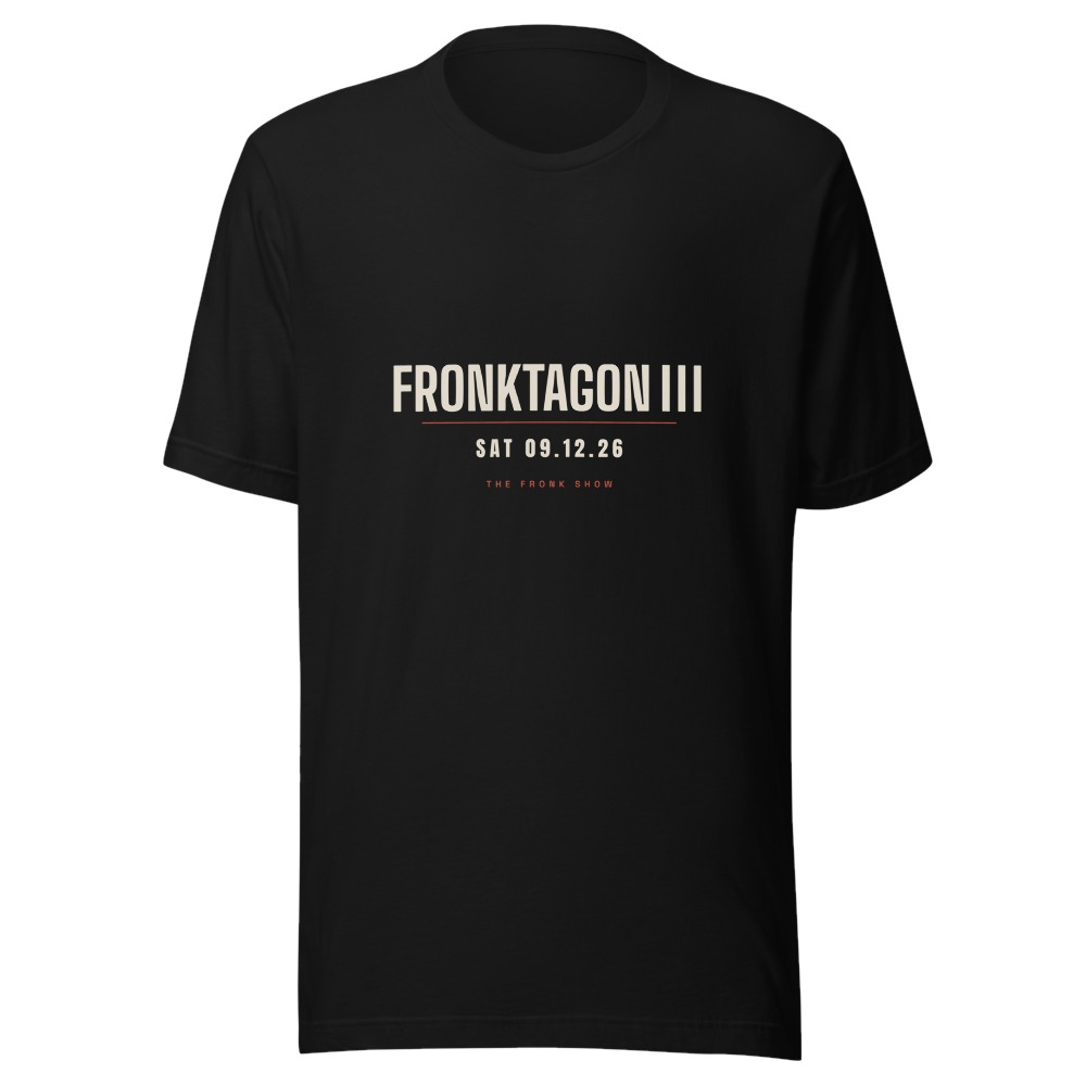 FRONKTAGON III black tee
